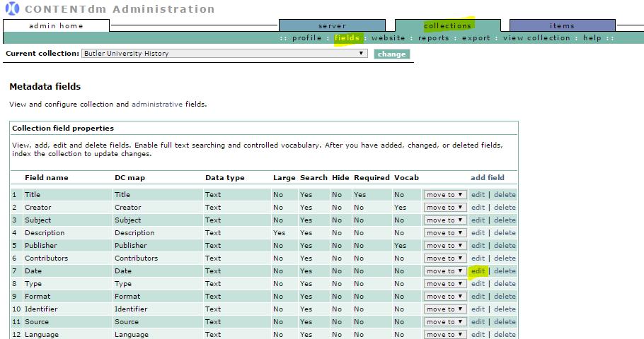 Remap a Field If you need to simply remap a field to conform to the IM DPLA guidelines, this is very easy to do.