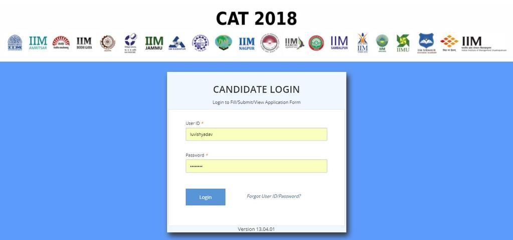 You will also receive the login Password as an SMS on the registered mobile number from sender LM- IIMCAT (Not applicable for overseas candidates).