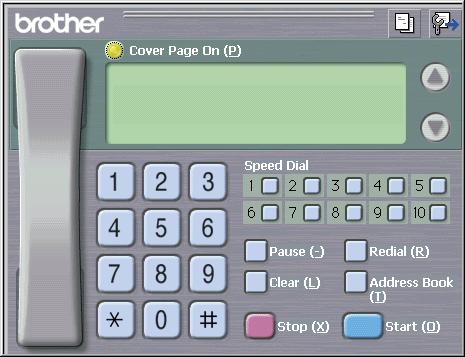 Brother PC-FAX Software (MFC models only) Clearing a Speed Dial button 6 a Click the Speed Dial button you want to clear. b Click Clear.