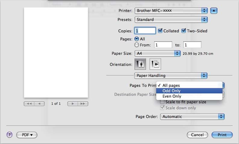 Printing and Faxing (Mac OS X 10.5.x to 10.6.