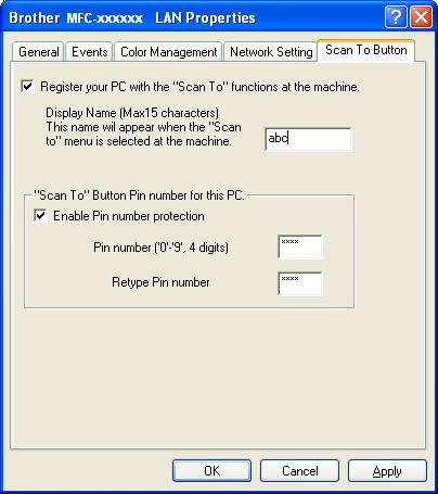 Network Scanning Specify your machine by address Enter the IP address of the machine in IP Address, and then click Apply.