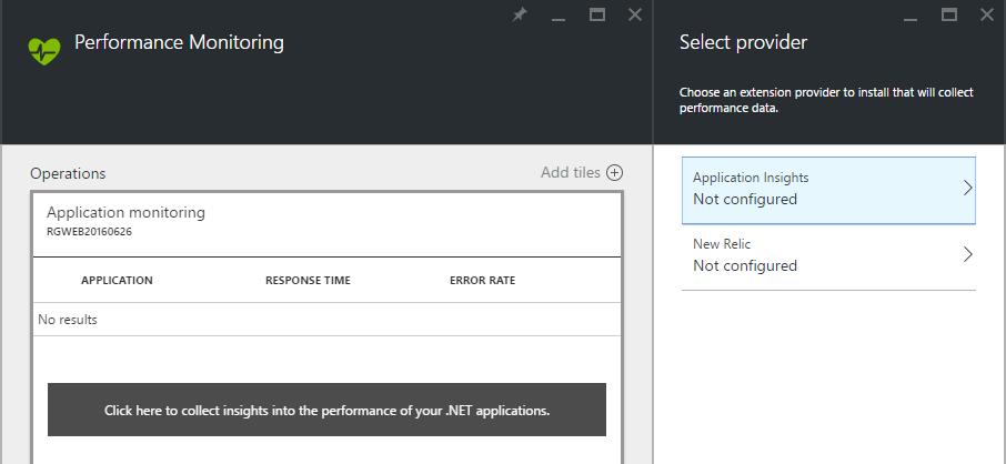 Once publication is complete, leave the page open in the browser and, in another tab, go to the Azure Portal and find your Web App.