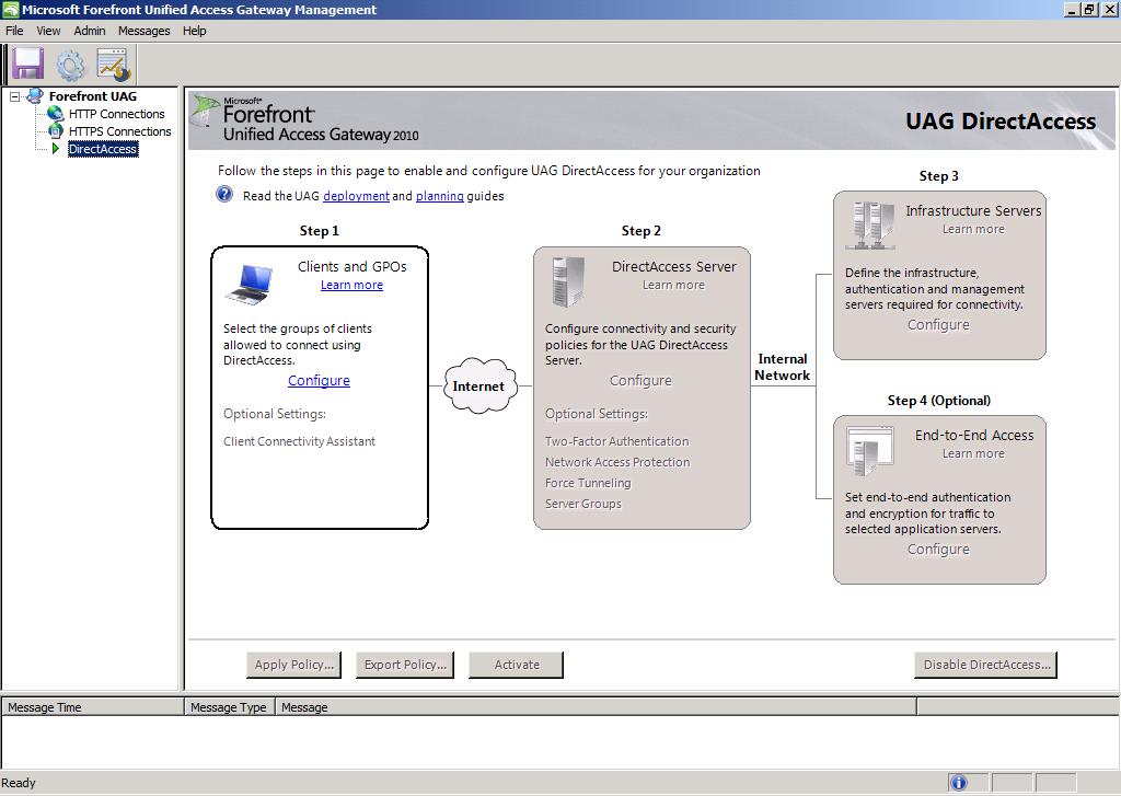 Partner Product Configuration Before You Begin This section provides instructions for configuring the Microsoft Forefront UAG SP1 2010 with RSA SecurID Authentication.