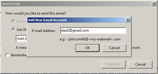 3. This example will use Gmail (other webmail