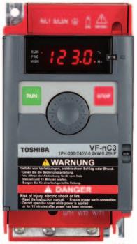 Toshiba frequency inverter product family VF-nC3 VF-MB VF-S5 VF-FS VF-PS VF-AS The