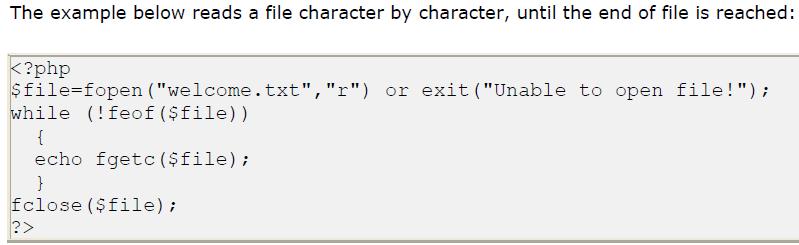 fgetc() (Reading a File Character by Character) The fgetc() function is used to read a single