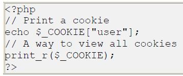 How to Retrieve a Cookie Value? The PHP $_COOKIE variable is used to retrieve a cookie value.