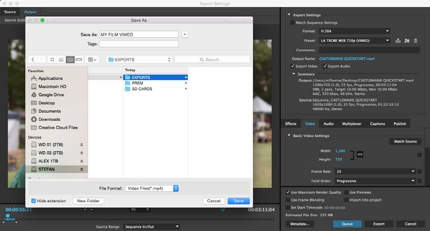 to upload it. Format Preset Make sure both Export Video and Export Audio are ticked. 1.