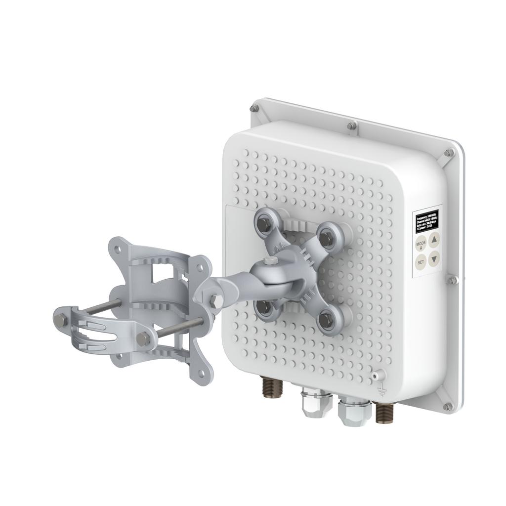 The LigoPTP 5-23/5-N UNITY products feature either an integrated dual-polarized antenna or two N-type connectors. They are housed in rugged, cast aluminum enclosures.