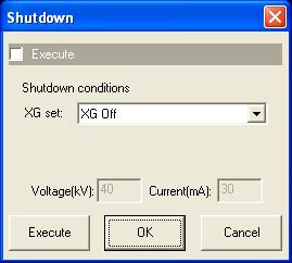 1 Shutdown dialog box (3) Select XG Off in the XG set box. (4) Click the Execute button. (5) The shutdown operation is executed.