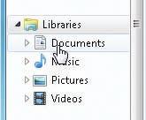 Now let s practice creating and deleting a folder inside the My Documents private folder located in the Documents library folder.