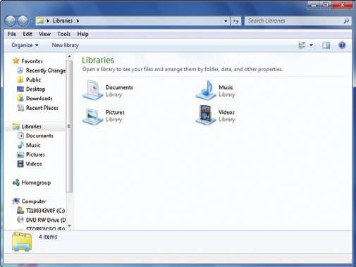 4 Working with Windows and Folders All of the documents you create on your computer can be saved electronically as files on an external storage device such as a flash drive, to your computer s hard