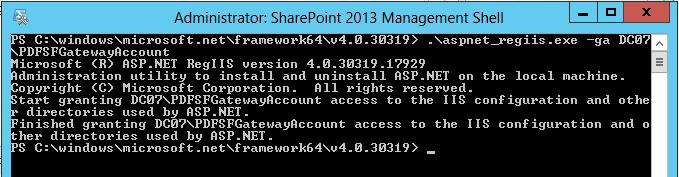 SharePoint Web Application: Step 5. Open PowerShell or command prompt.