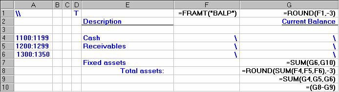 Handling Rounding on Reports Hiding columns and rows This method has two main advantages over example 1: It more accurately reflects an unrounded balance sheet, because the final balance is derived