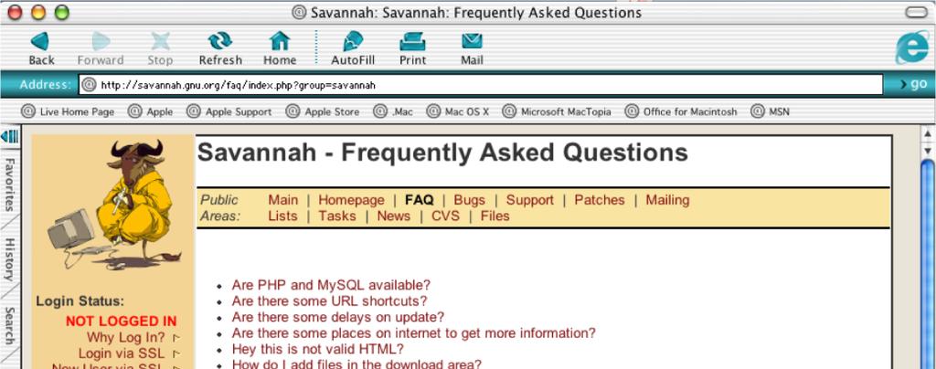 Savannah SourceForge