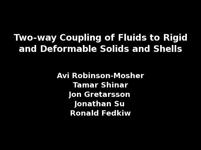 Fluids with Deformable Solid Coupling