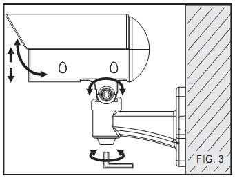 2. Loosen the pan and tilt adjustment screws on the bracket to