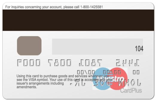 magnetic material on the card. The magnetic stripe is read by physical contact and swiping past a reading head.