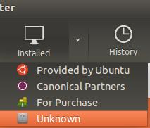 Open the Ubuntu Software Centre. Select the down arrow to the right of Installed at the top and select the Unknown category. Select the Citrix Receiver for Linux.
