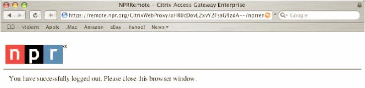 When you have finished your work, close any open Citrix application windows. 2.