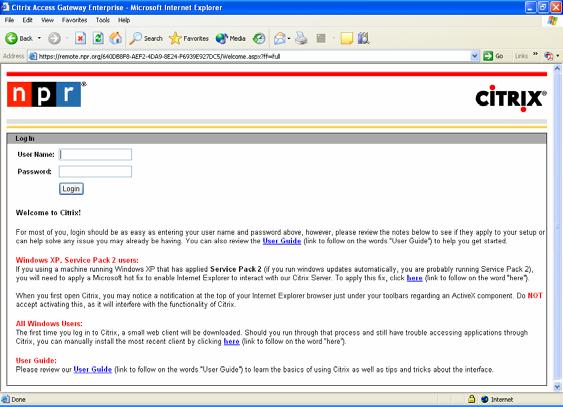The hot-fix and client may also be downloaded from the following links. The Microsoft hot-fix KB884020 can be downloaded at: http://www.nipper.org/wxpsp2-citrix.