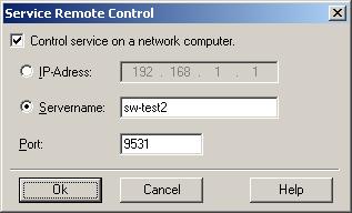 Configuring remote control Remote control Using the remote control you can connect to any OPC server in the network that has been enabled for remote control.