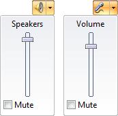 Unified Communications: How-To / Conferencing With Live Meeting Page 62 of 69 4 To modify the speaker or microphone volume, in the Voice & Video pane, click the Microphone or Speaker drop-down and