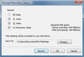 Unified Communications: How-To / Conferencing With Live Meeting Page 67 of 69 Record a Live Meeting You can make a recording of your Live Meetings.