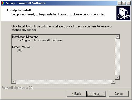 Figure 10. Creating a desktop icons In the following dialog Ready to Install (Figure 11) the additional information before the actual copying process is displayed.