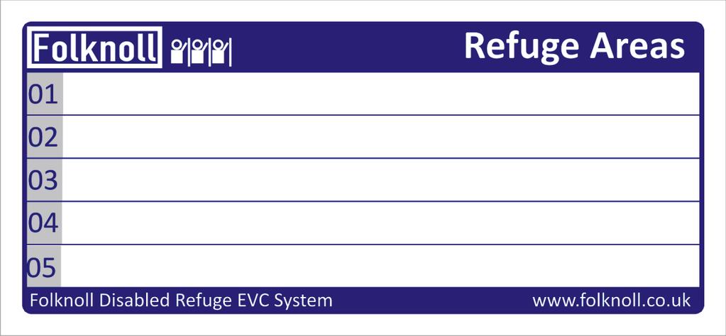 Disabled Refuge EVC Page 65 11 APPENDIX B COMPACT SYSTEM MASTER STATION LABELS Fig 11:1