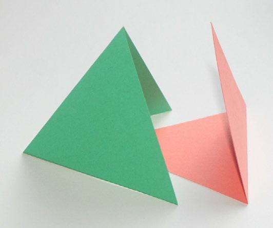 To continue with the idea of using two identical half nets, however, two of the small triangles