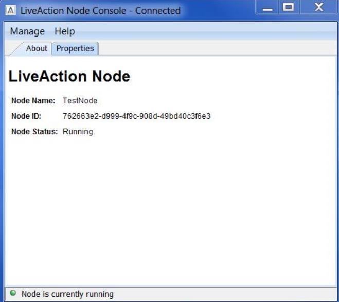 Verify that the Node Name and the Node ID on the LiveNX Node Console matches the Node Name and Node ID in the Nodes