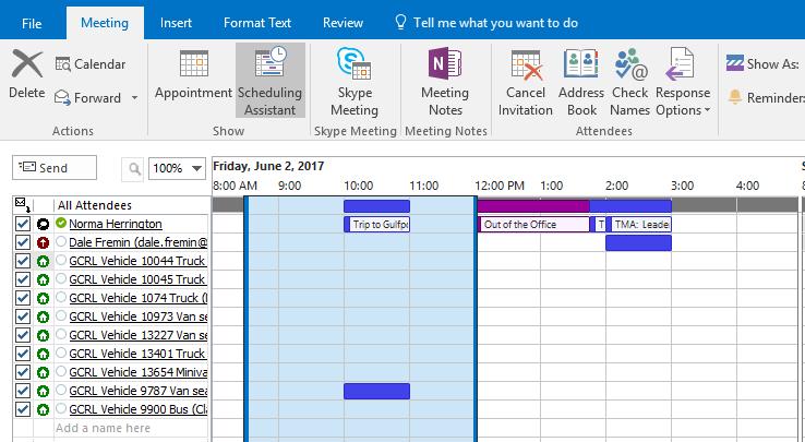 7. Scheduling Assistant: Navigate to Scheduling Assistant as shown above.