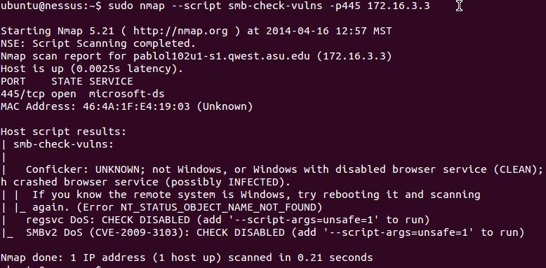 Nmap with Script Scan Reference: