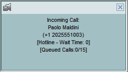 only one tab open in the browser running Call Center to receive call notifications.