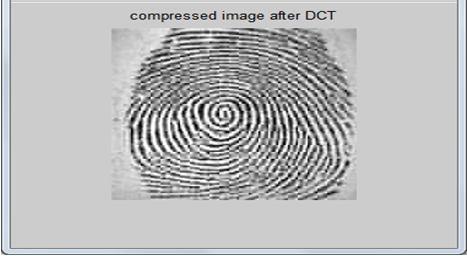 3. METHODOLOGY The compression algorithm for digital images is based on the discrete cosine transform and it comprises of the following steps: 1. First of all we take the digital image of fingerprint.