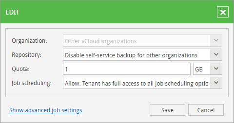 Removing Custom vcloud Director Organization Settings To remove a vcloud Director organization from the list of managed configurations: 1.