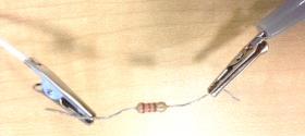 Pins with jumper wires preinstalled Resistor