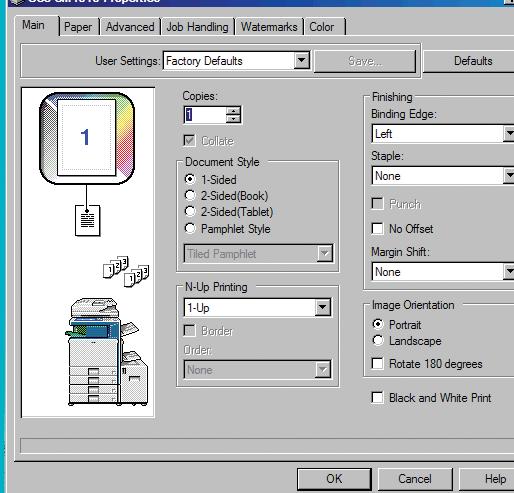 PCL6/PCL5c OPT Postscript 3 Print resolution 1200 x 600 dpi Print speed 25 ppm Color & Monochrome Print drivers Windows 98/ME NT 4.0 XP 2003 Novelle Netware 3x, 4x, 5x Mac OS 9 OSX (including 10.