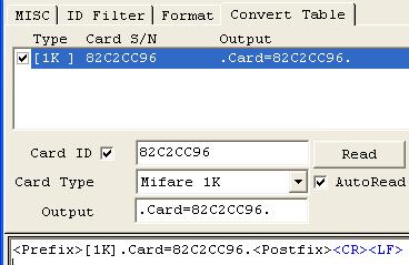 Step 6: Convert Table If you want to show alphabetical string instead of showing card number, click Convert Table to edit the message with the following processes: A) Click Format and enable [Output