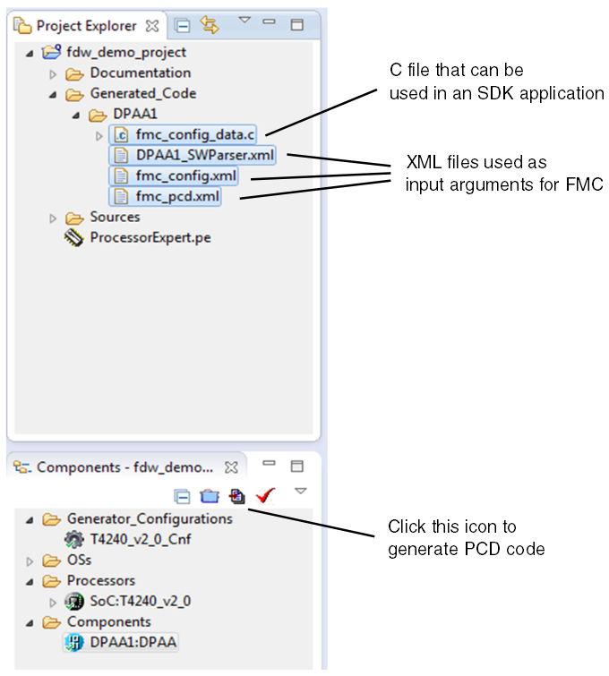 PCD configuration using FDW Figure 1-16. Generate PCD code 1.2.