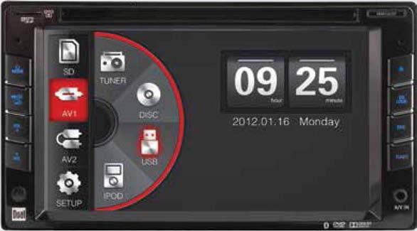 MULTIMEDIA READY 1.15 MEGAPIXEL Multi-Touch Display DXV3D DVD Multimedia Receiver with UltraMotion Display This new receiver features a 6.