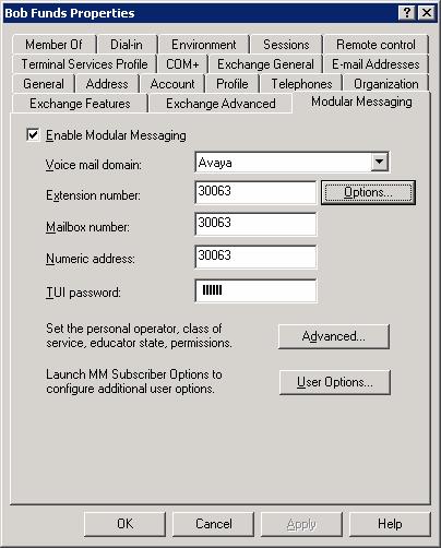 5. Double-click on the newly created user in the Active Directory Users and Computers window.