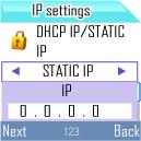 STATIC IP IP Gateway Please input IP address Please input Gateway address Please input Mask address Mask Call settings You can set the answer mode in the call settings. 1.