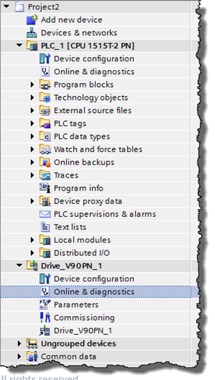 Configuring and programming Project view 1 4 3 Steps when engineering the drive application 1 Insert devices 2