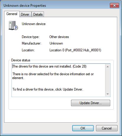 Appendices A-1 Driver Installation for Direct USB Cable Connection The following describes the procedures when you connect the computer to the USB port on the Communications Coupler Unit the first