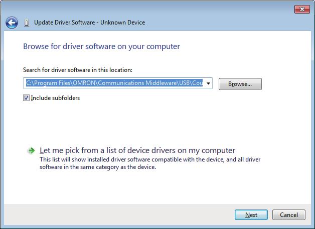 You can find the USB driver in the following location: Windows 7 32-bit edition, Windows 8 32-bit edition, Windows 8.