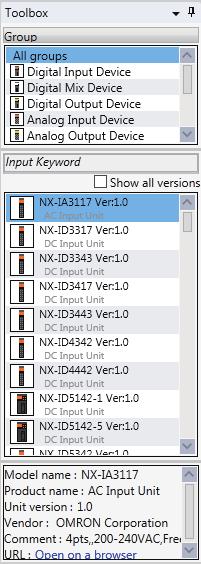 2 Operating Procedure and Functions (a) (b) (c) (d) Item Description (a) Device groups This area shows the NX Unit groups that exist.
