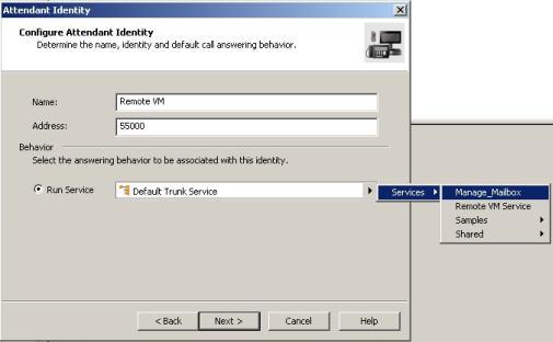 6.6.2. Administer Voicemail Identity Follow the procedures in Section 6.6.1 to create a new attendant identity.