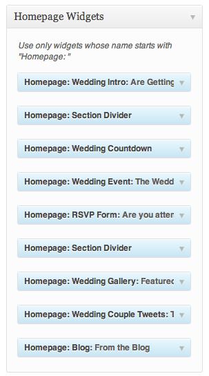6. Setting up the Homepage Appearance Most parts of the Homepage is widgetized, offering a great flexibility on what sections you can show, and in which order you want them to show.